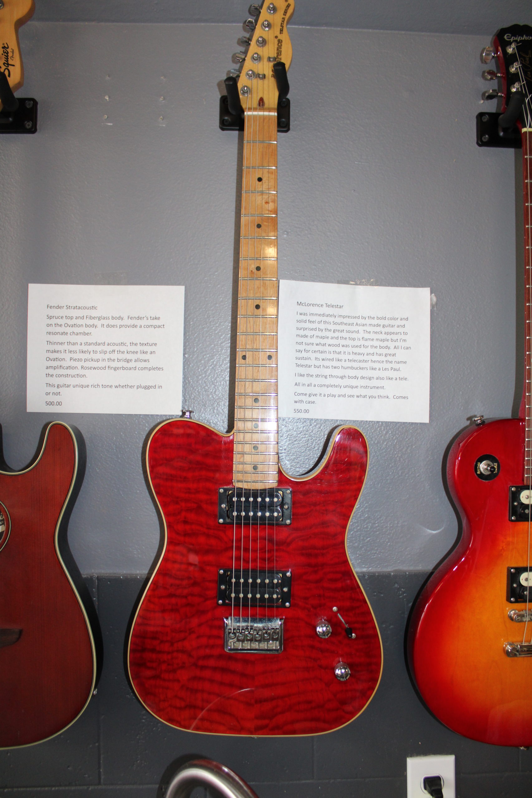 Flame red tele